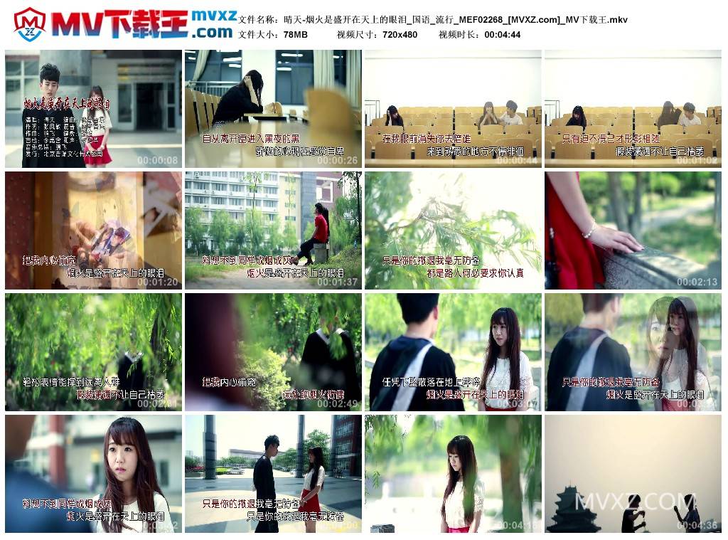 晴天-烟火是盛开在天上的眼泪_国语_流行_MEF02268